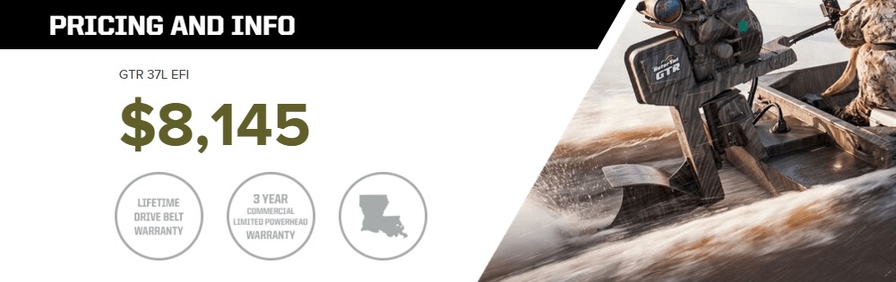 GatorTail Outboard Mud Motor 37GTR Dealer Price GatorTail Outboard Mud Motor 37GTR Dealer Price