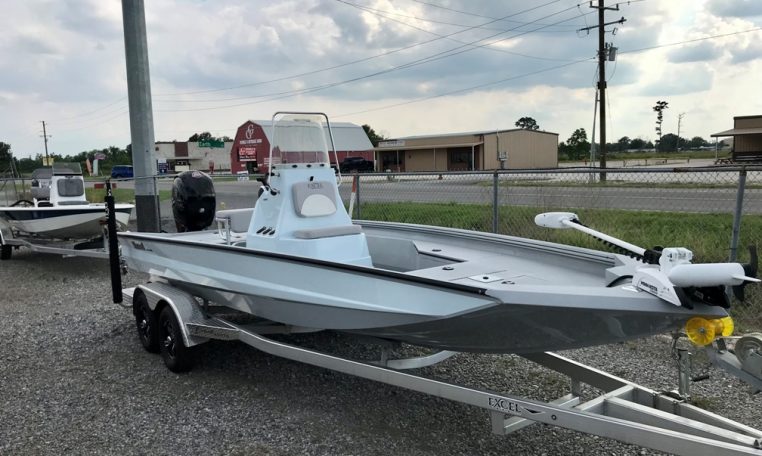 Excel Bay Pro 220 Aluminum Bay Boat front view 1 EX22 1443