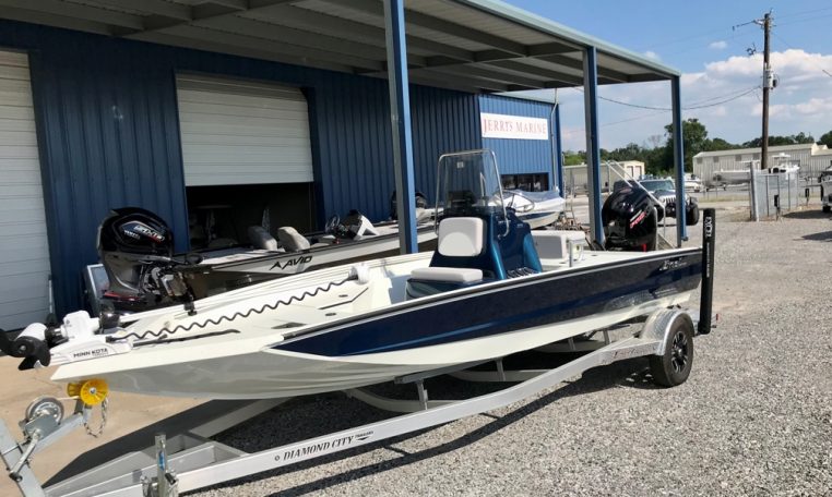 Excel Bay Pro Aluminum Bay Boat with Mercury Outboard and Aluminum Trailer from Diamond City Trailers EX20 1184-6BA2-4A3C-98B3-1D593C7AA370