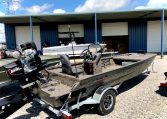 Gator-Tail Center Console Duck Boat 1860 Extreme Series with GatorTail 40XD Surface Drive Mud Motor GT18 6886 Rear View