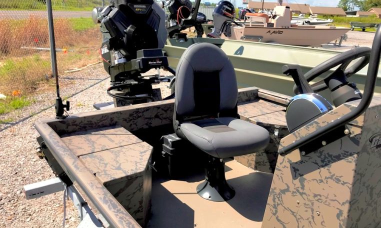 Gator-Tail Center Console Duck Boat 1860 Extreme Series with GatorTail 40XD Surface Drive Mud Motor with Dual RearStorage Pods GT18 6886