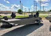 Gator-Tail Center Console Duck Hunting Boat 1860 Extreme Series with GatorTail 40XD Surface Drive Mud Motor GT18 6886 Front View